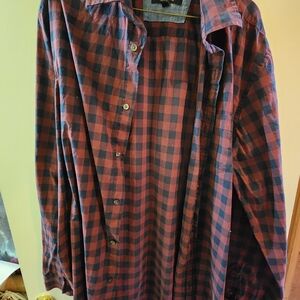 Banana Republic Red and Blue Plaid Shirt